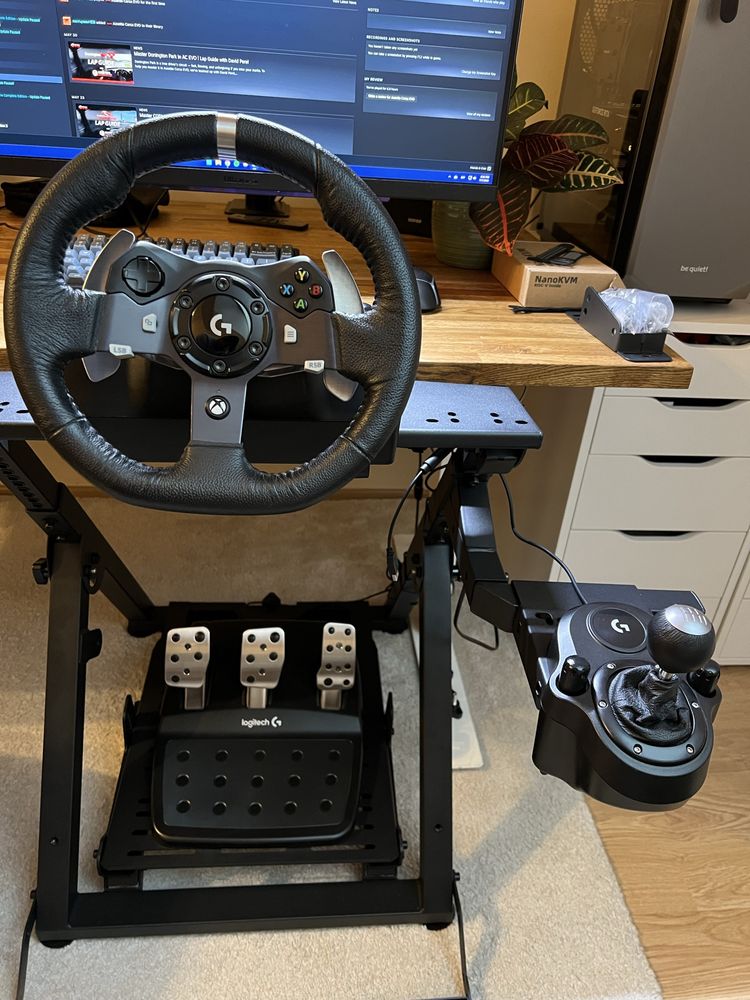 Волан и педали Logitech G920 + скоростен лост