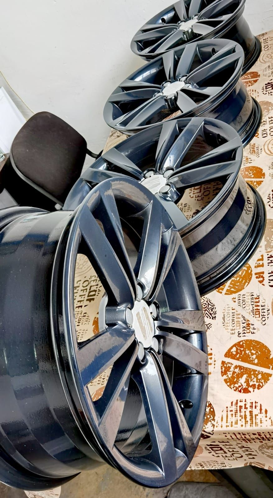 Jante originale r17 5×100 Seat Volkswagen Audi Skoda negre