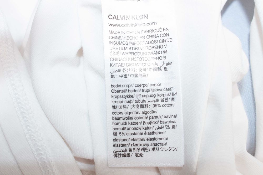 Calvin Klein оригинална дамска бяла блуза тениска с дълъг ръкав XS