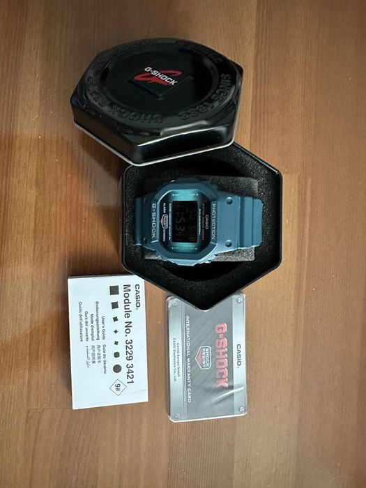 Casio G-Shock DW-5600CC-2 Camouflage – Ediție Albastră Rară
