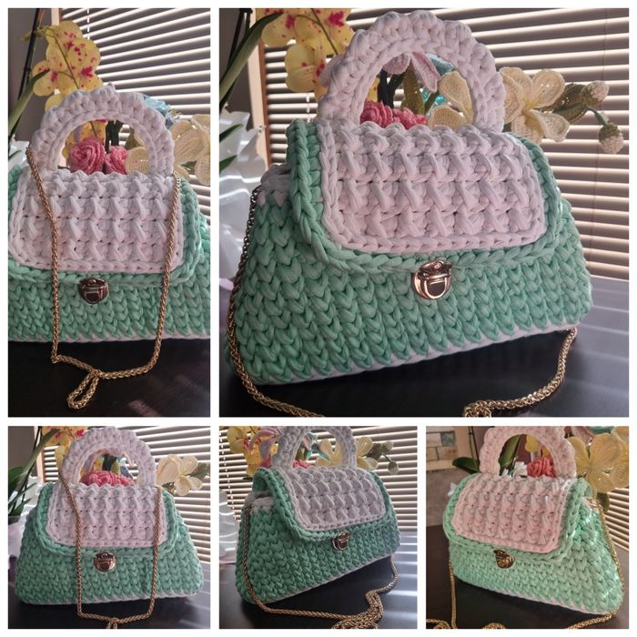 Дамска плетена чанта