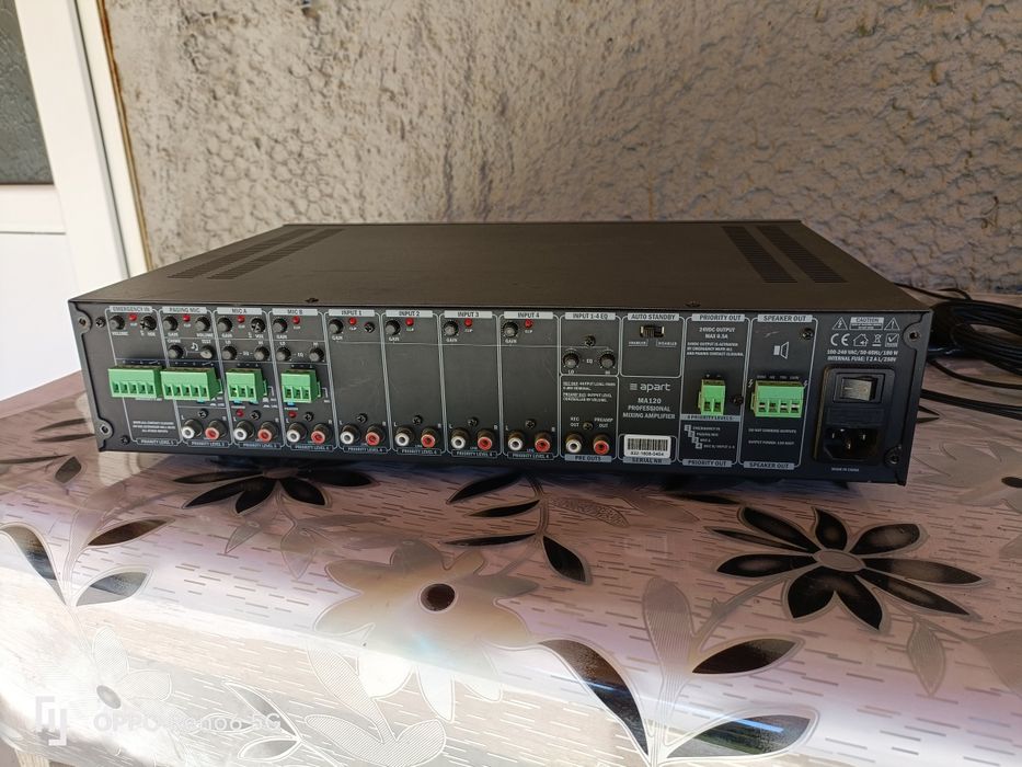 Apart MA120 profesional mixing amplifier