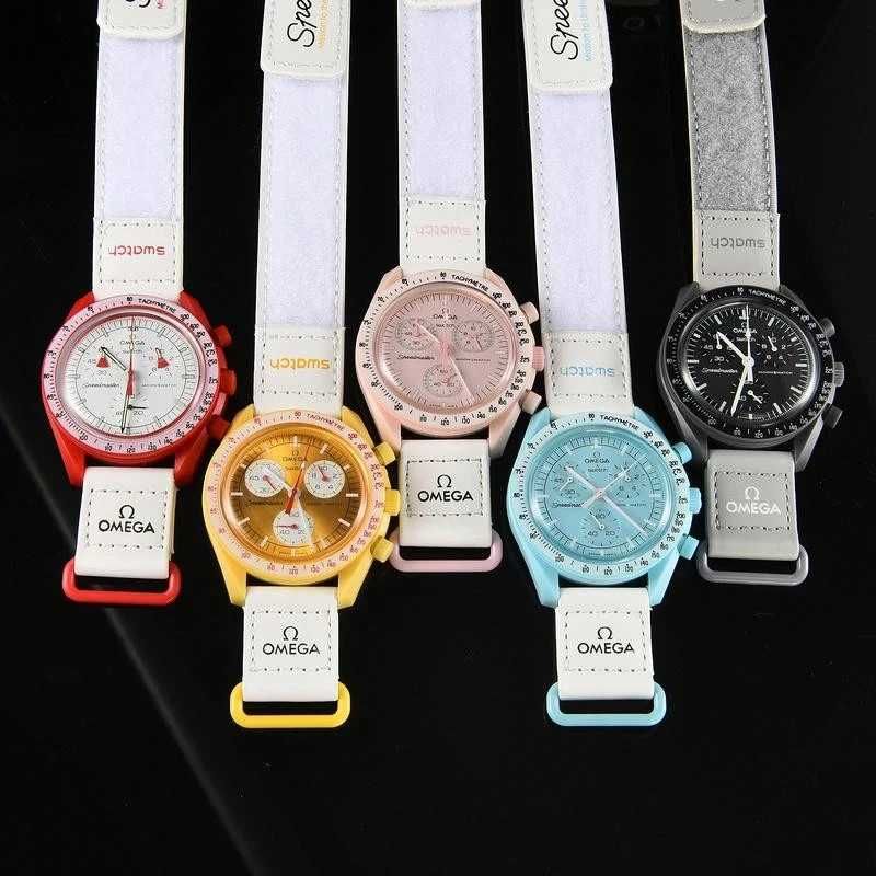 Ceas SWATCH X OMEGA MISSION TO URANUS Chronograf Superb Nou 2025 !!