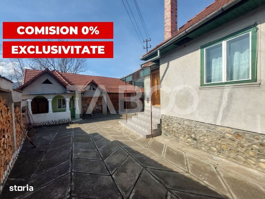 Casa individuala de vanzare cu teren de 1849 mp in Sacel Sibiu