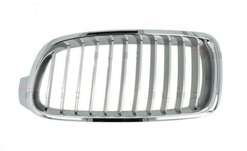 Grila radiator Bmw Seria 3/ Seria 3 GT (F30/31/34/35), 01.2012-, stanga/dreapta, crom/argintiu, 51137263479, 20D105-9, Modern Line