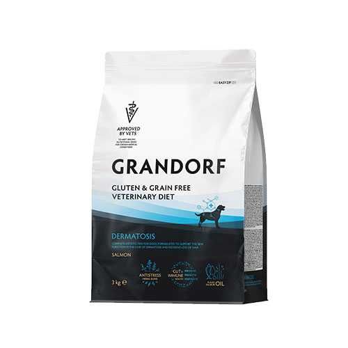 Grandorf  Dermatosis Salmon, Сухой корм для собак при дерматозах, 3 кг
