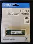 SSD Crucial E100 480GB, M.2 2280, PCI Express 4.0 x4