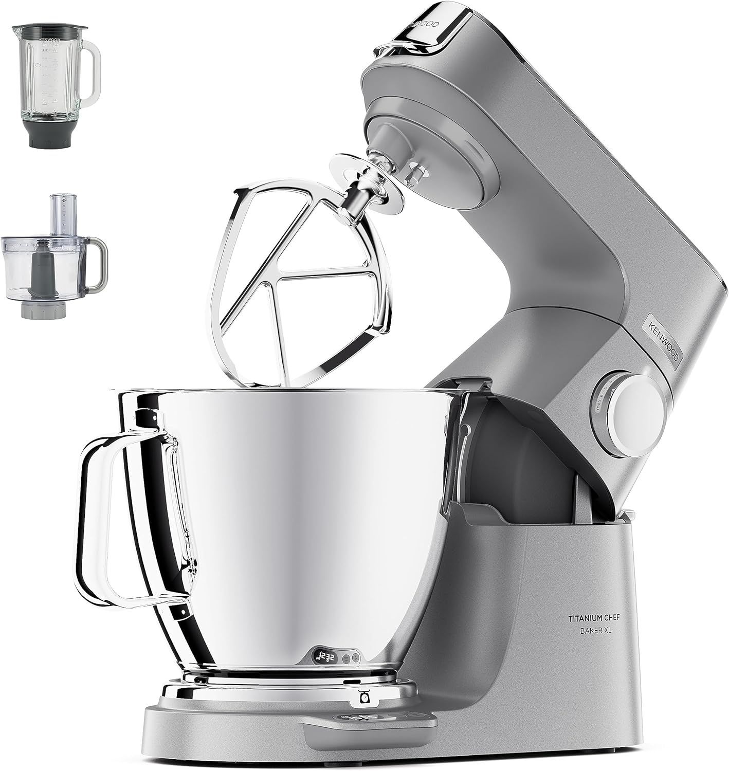 Robot de bucatarie KENWOOD Titanium Chef Baker XL Argintiu KVL85.424SI