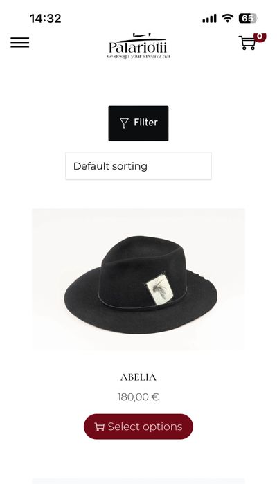 Palariotti - palarie neagra unisex