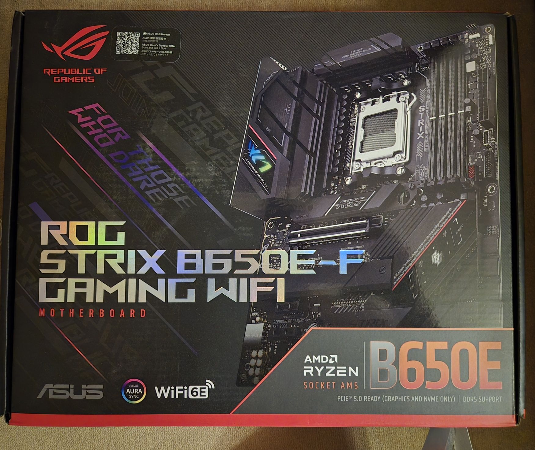 Дънна платка Asus ROG strix b650e-F gaming