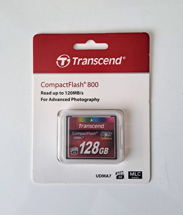 Card Transcend CF 128GB 800x si 3x16GB (Compact Flash)