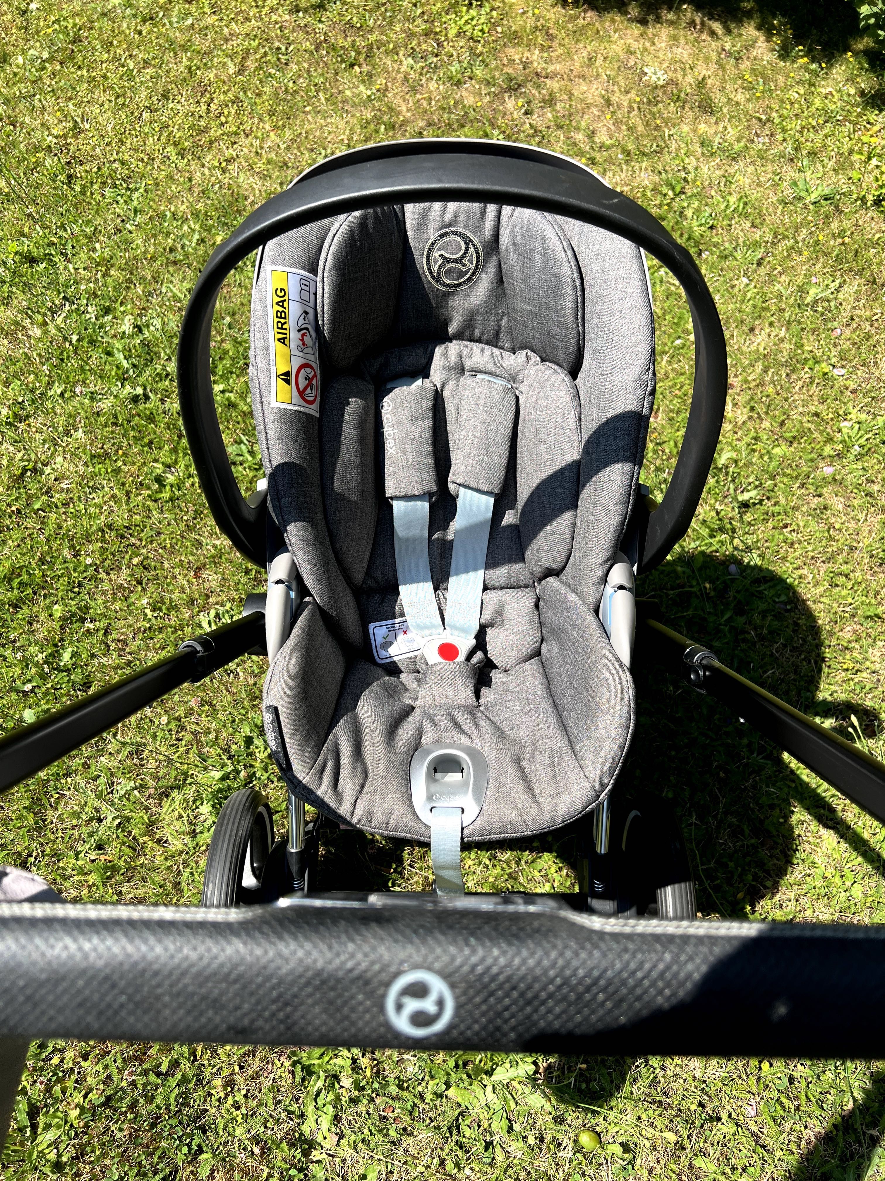 Пълен комплект електрическа детска количка CYBEX e-PRIAM Mirage Grey