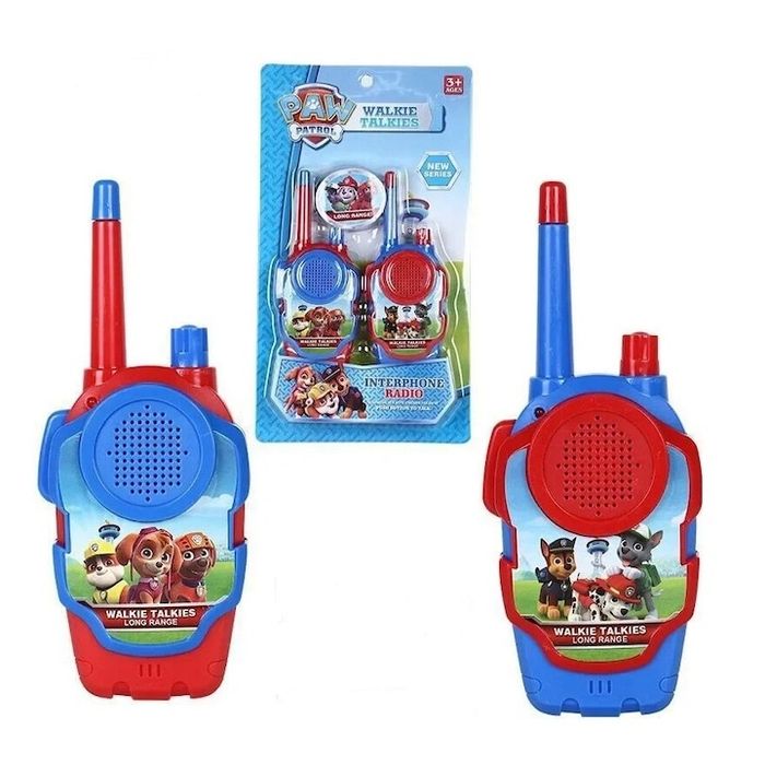 Комплект станция Walkie Talkie, Paw patrol, Пластмаса, Обхват 120 м, М