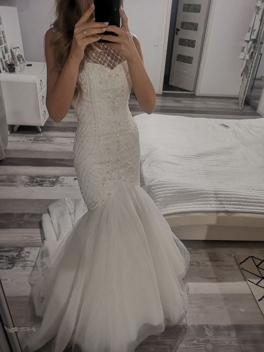 Rochie de mireasa Rosa Clara sirena unicat!