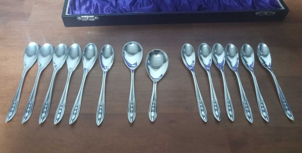 Set lingurițe din argint  – 14 buc, 180 grame
