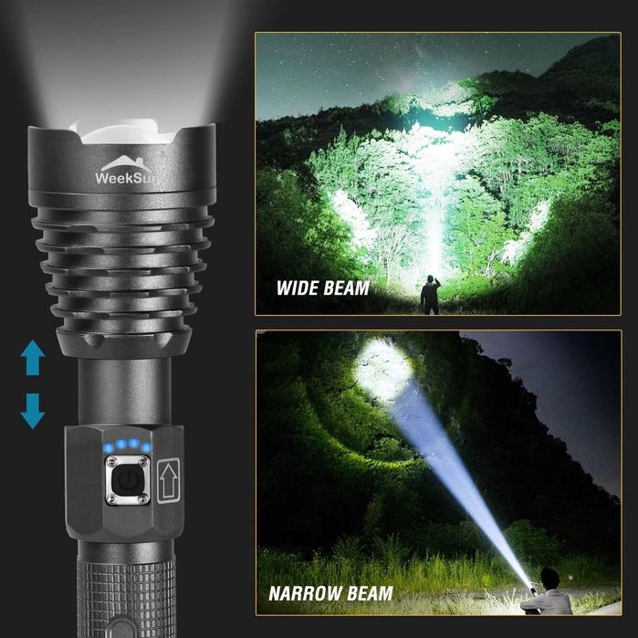 Lanternă Led, super luminoasă, impermeabilă, ideală pentru camping