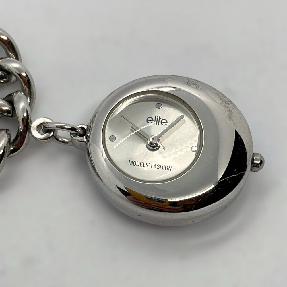 Дамски часовник гривна елипсовиден Elite сребърен сребрист елипсовиден