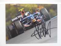 Цветна снимка на 2008 Toro Rosso STR3 F1 от Себастиан Фетел с автограф