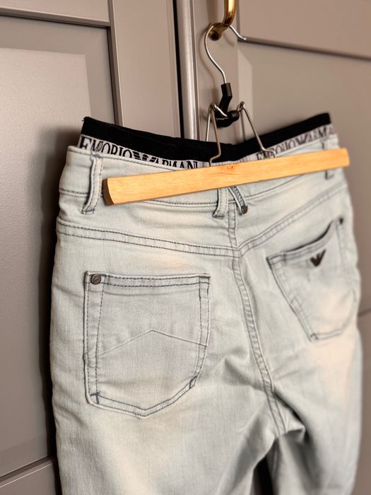 Дънкови панталонки Emporio Armani