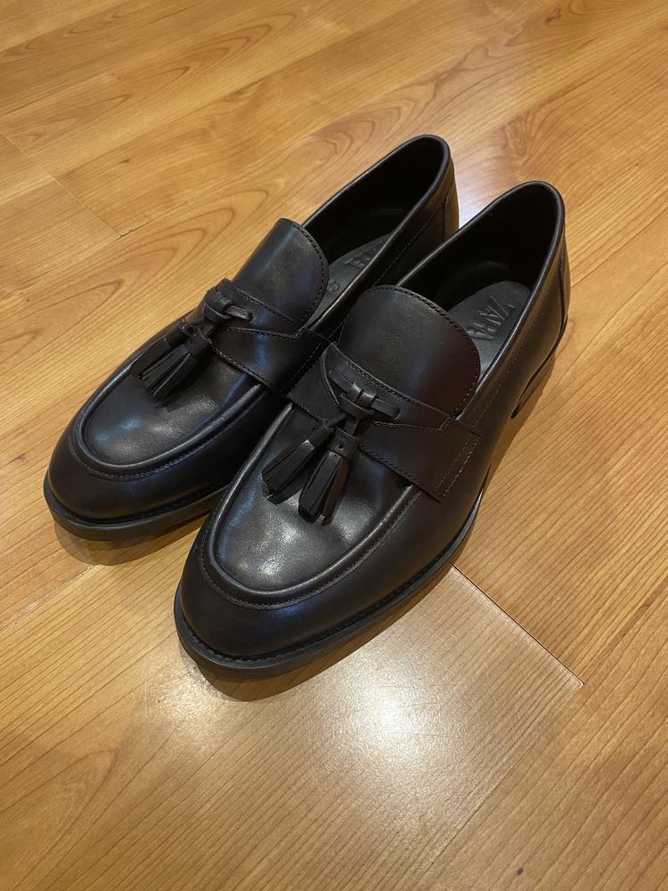 Mocasini din piele Zara marimea 40