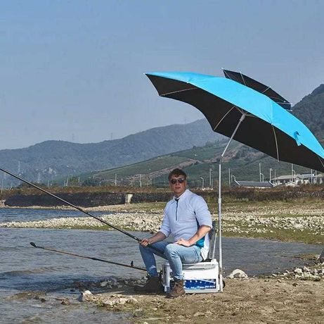 Зонт для пляжа и рыбалки с клапаном и меняющимся углом наклона