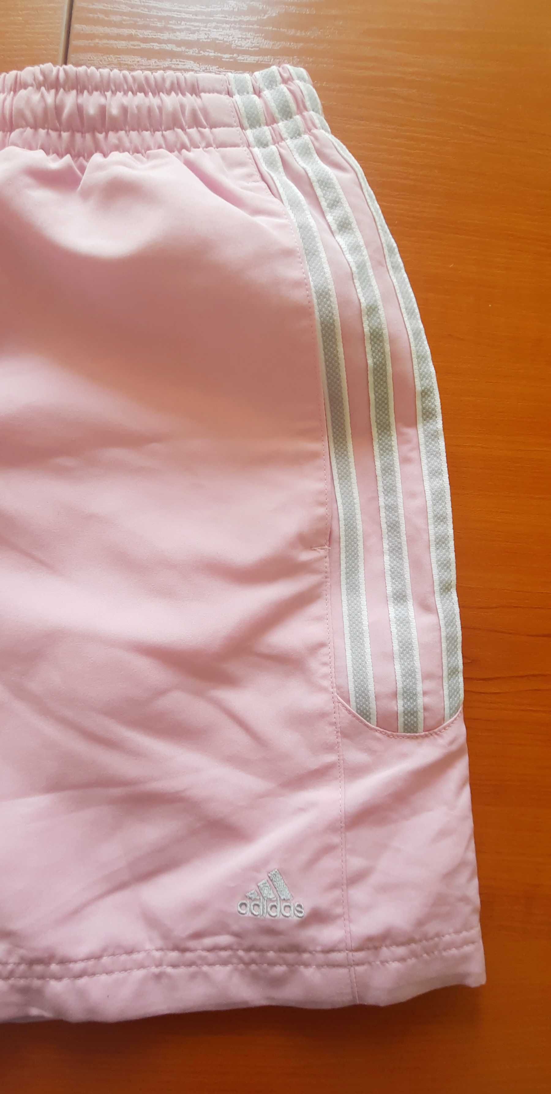 Къси розови спортни бермуди / панталонки  Adidas нови