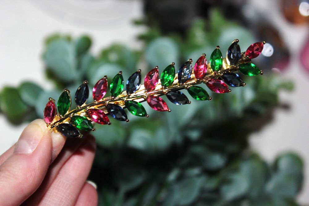 Заколка для причёски "пальмовая ветвь"