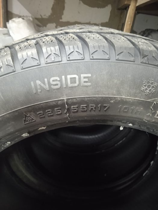 Шина 17 зимний  лепушка 2  шипы 2