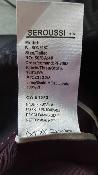 Vand sacou mire Seroussi marime 50