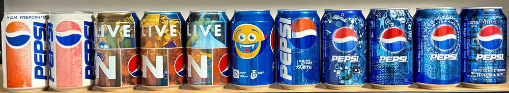 Colecție doze Pepsi unicat, începută în anii 90