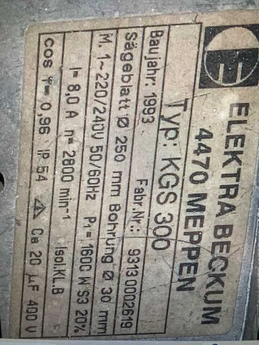 Ръчна Гилотина за рязане Baykal.  Настолен циркуляр немски.