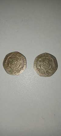 Monede 20 pence GB
