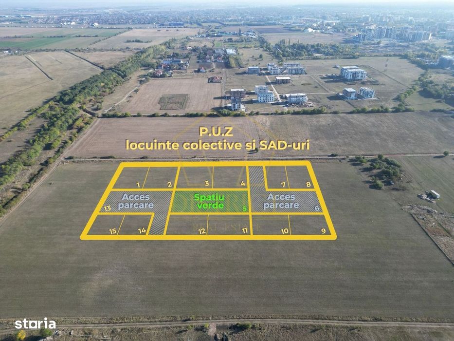 COM 0% Parcele pentru bloc S+P+2E+M/Er | Torontalului