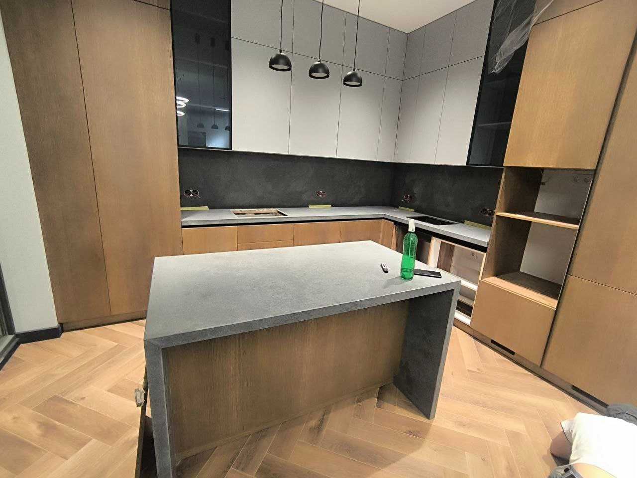 Столешница Искусственный камень для кухни - Кварц, Акрил, золотой ONYX