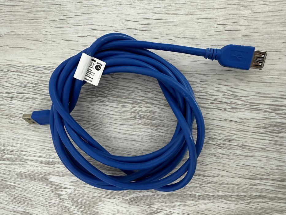 Cablu prelungire USB 3.0 de 3m albastru