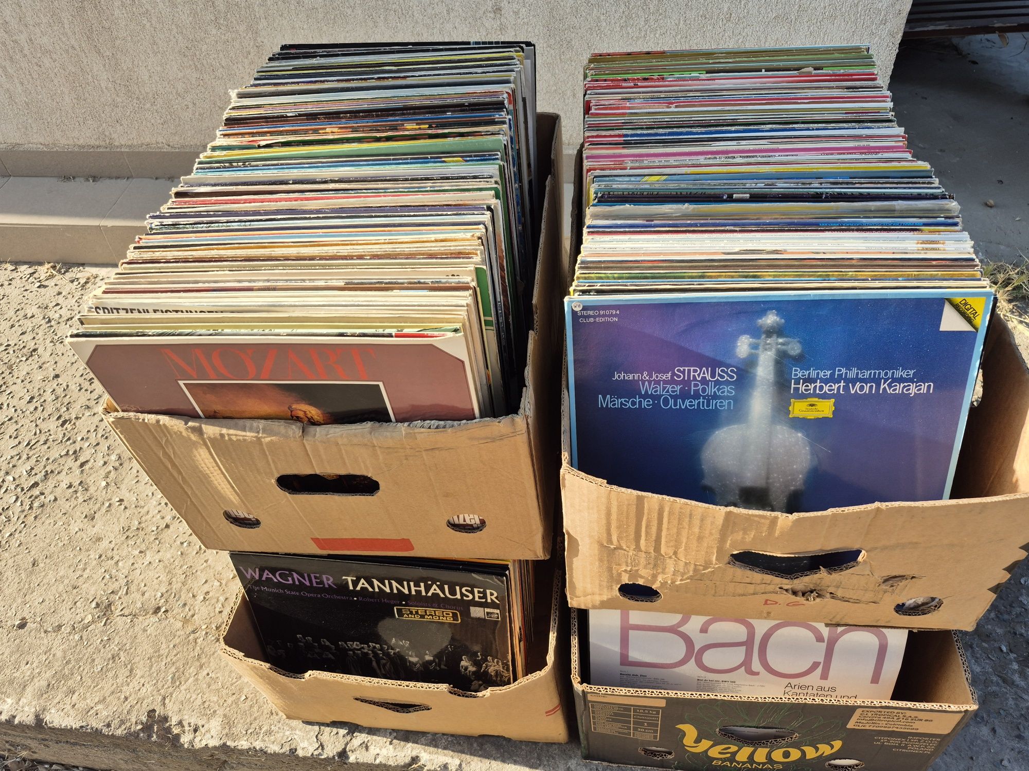 Vand Lot 150lp Discuri Vinil cu muzică clasică mixta 

Artiști:

- Fra