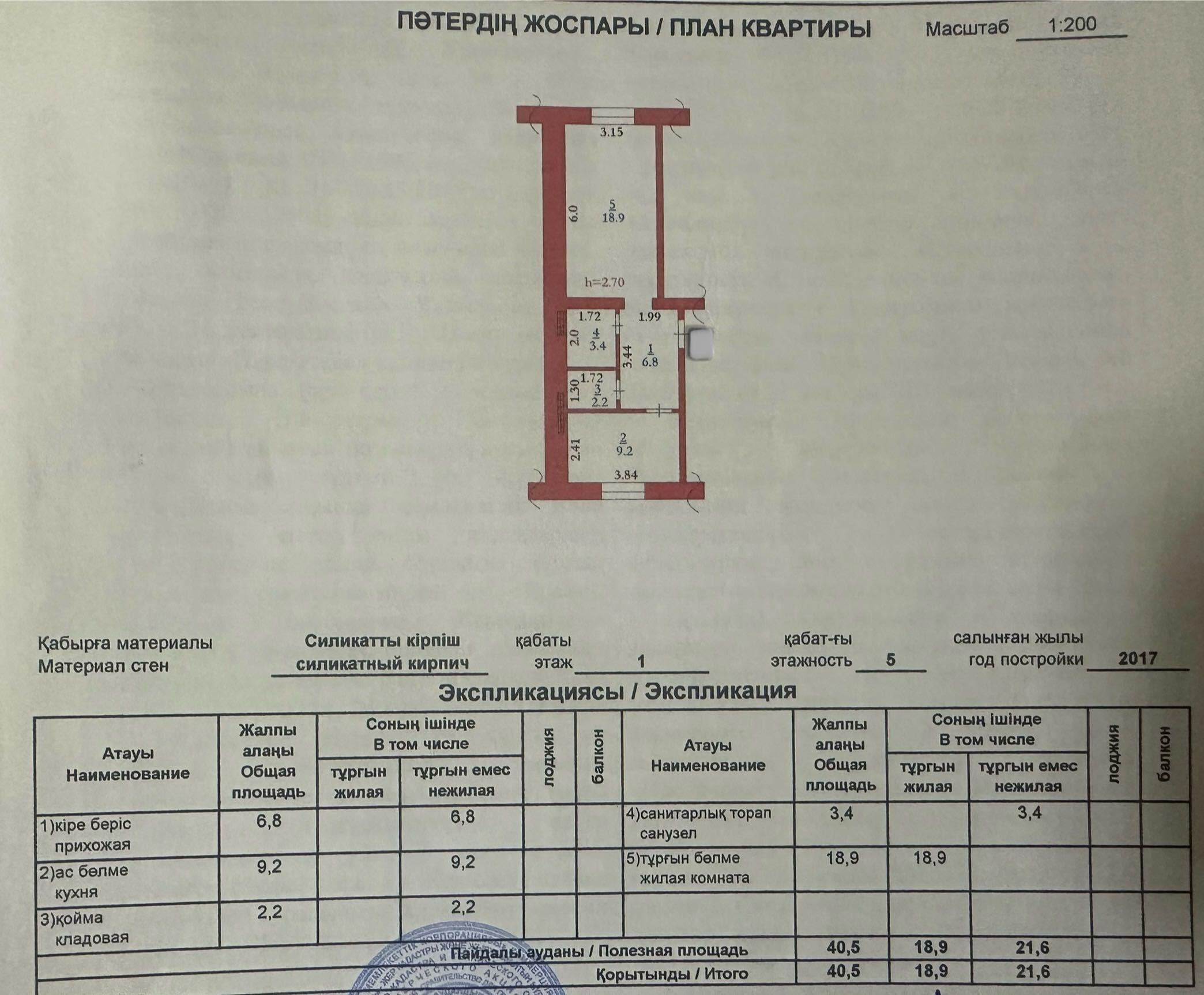 Продажа 1-комнатной квартиры