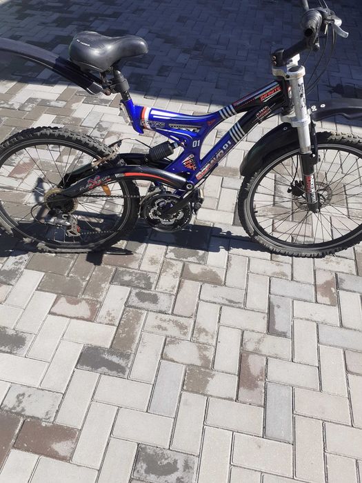 велосипед на ходу