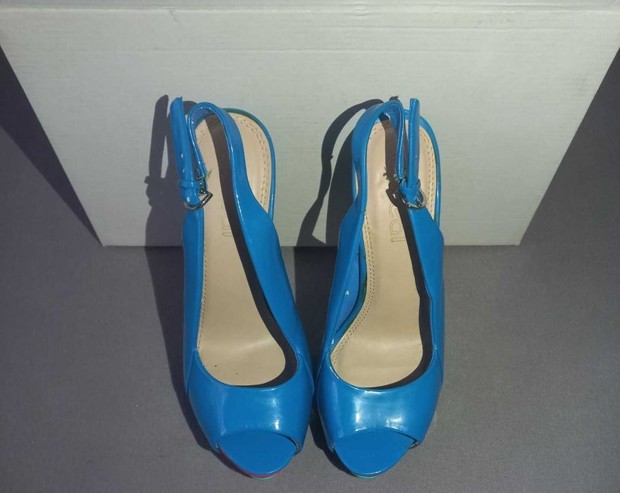 Pantofi pentru femei Ideal, eleganti, albastri, marimea 39 Ieftini!