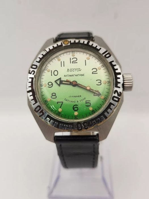 Vostok Amphibia Komandirskie CEAS Sovietic USSR 39mm Cadran Verde