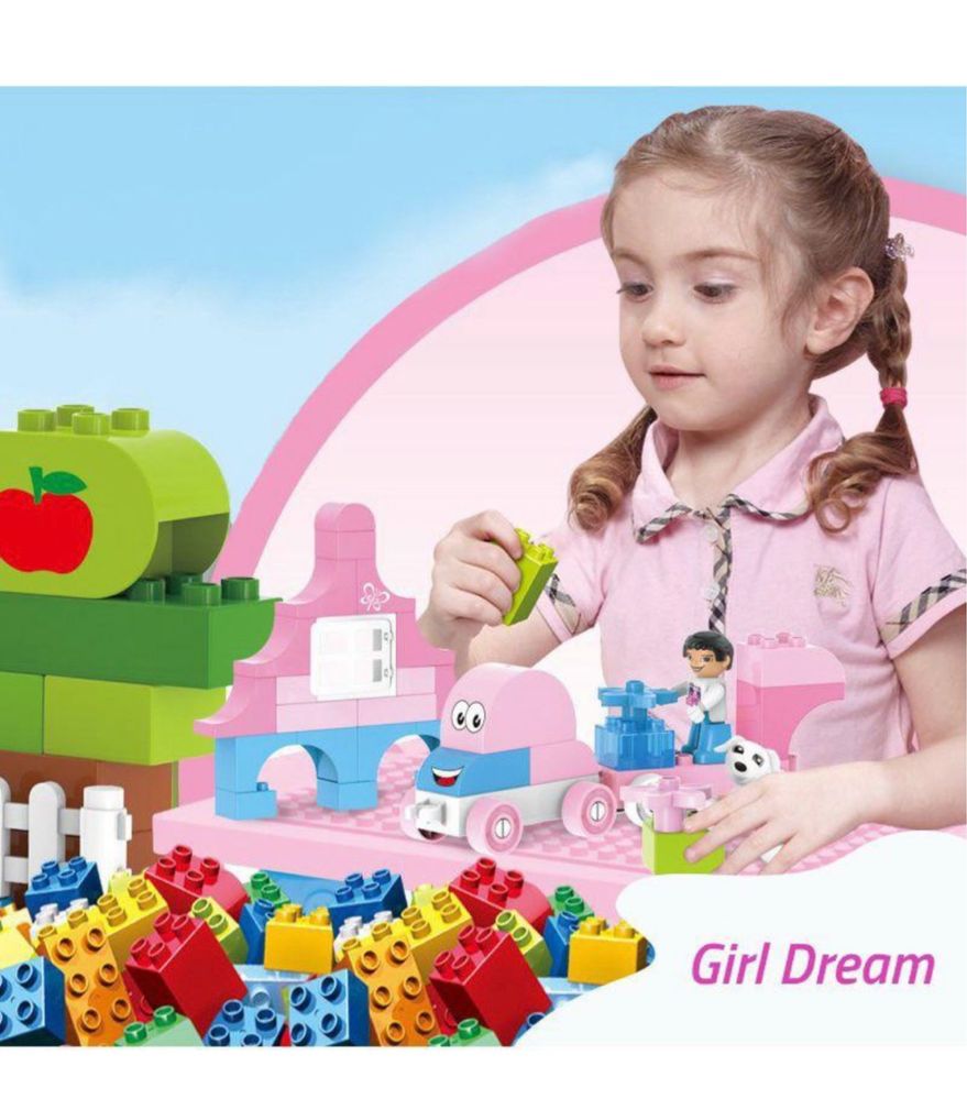 Set pentru fetite de constructie tip Lego