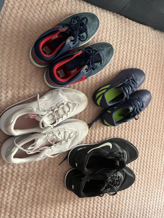 Маратонки Nike и Adidas