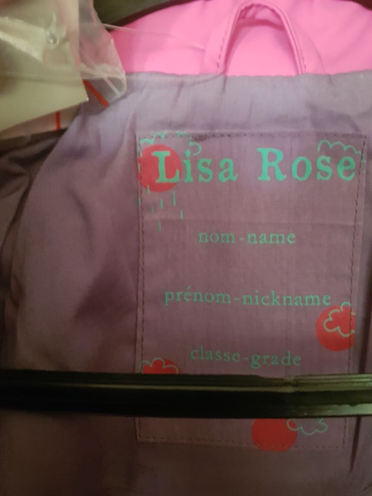Geacă impermeabilă Lisa Rose, 8 ani, 128 cm, nouă, cu etichetă