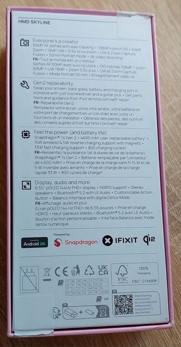 Telefon HMD Skyline(NOU) 256GB 12GB RAM , 6.55" OLED 144Hz+ Husa HMD
