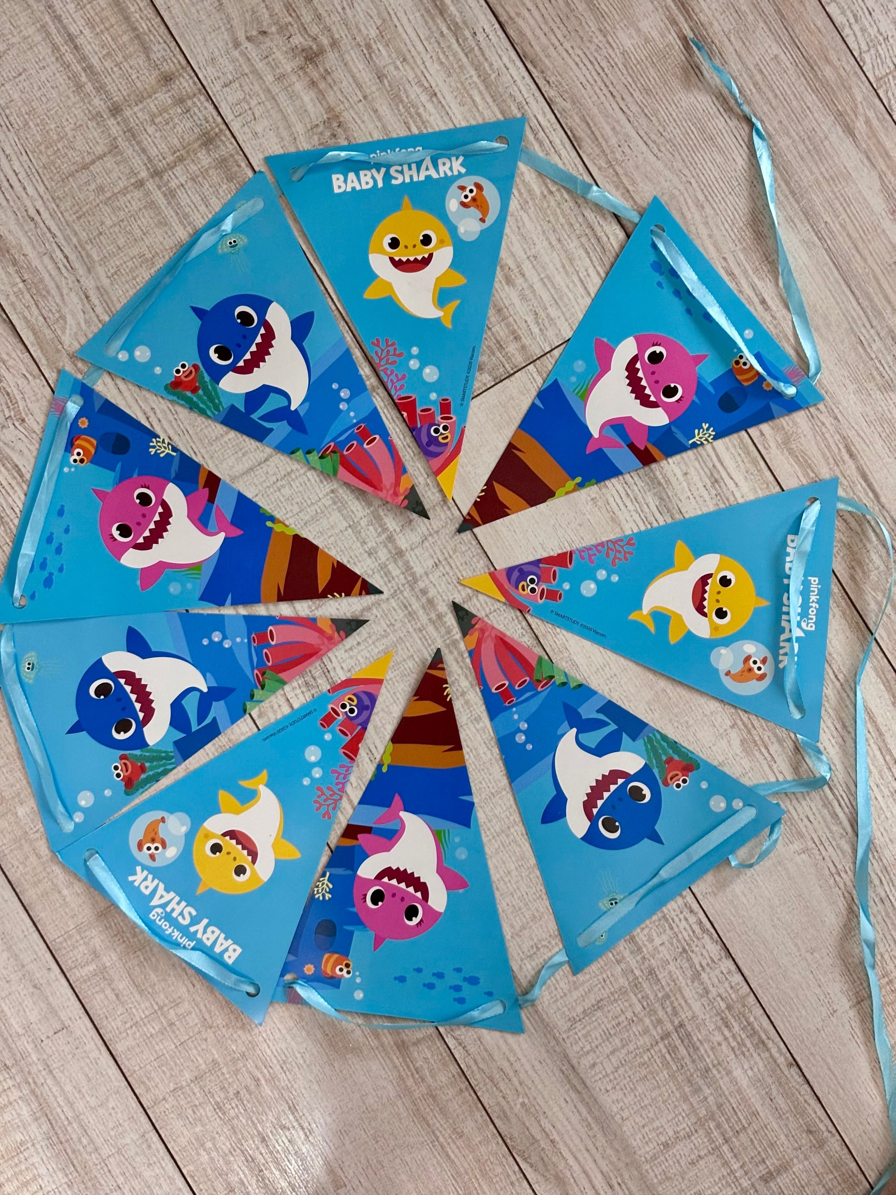 парти артикули “бебе акула” / украса за рожден ден “baby shark”