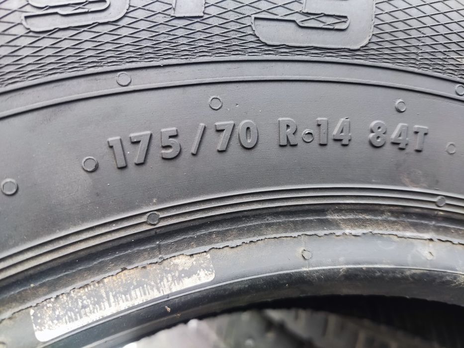 1бр. зимна гума 175/70/14 Gislaved
6.5mm грайфер
Добро състояние на гу