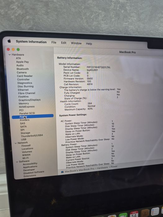 Macbook Pro Max M1 14inch 64gb 2TB SSD