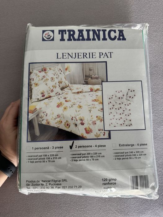 Set lenjerie pat Pucioasa