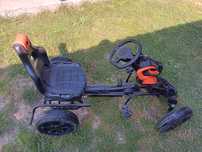 Kart cu pedale /Go kart black /roti din cauciuc eva /scaun ajustabil