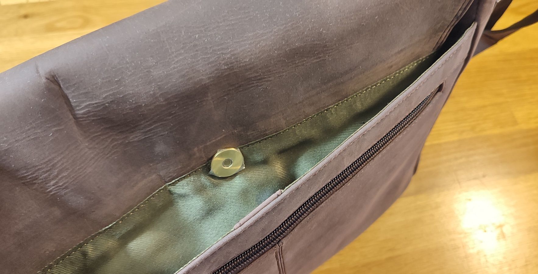 Geanta barbati Leabags din piele naturala, geanta laptop model vintage